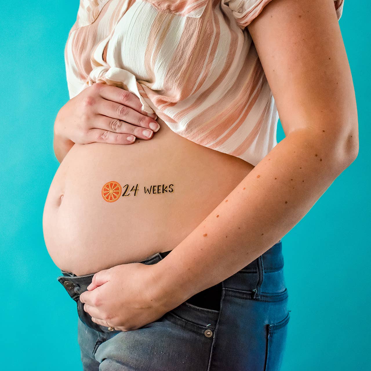 Mama Milestones Fruit Temporary Tattoo Pack