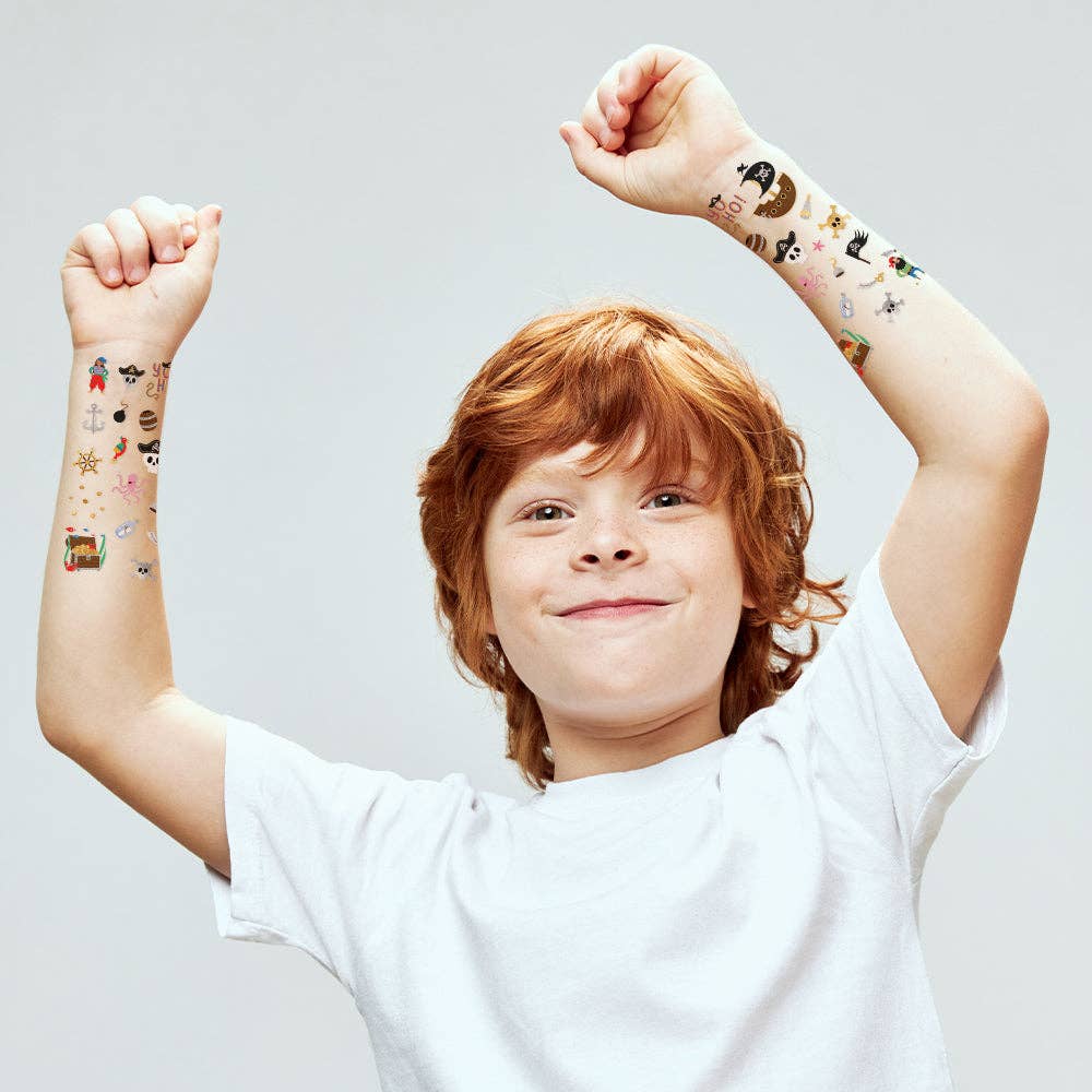 PIRATE TEMPORARY TATTOO KIDS PACK