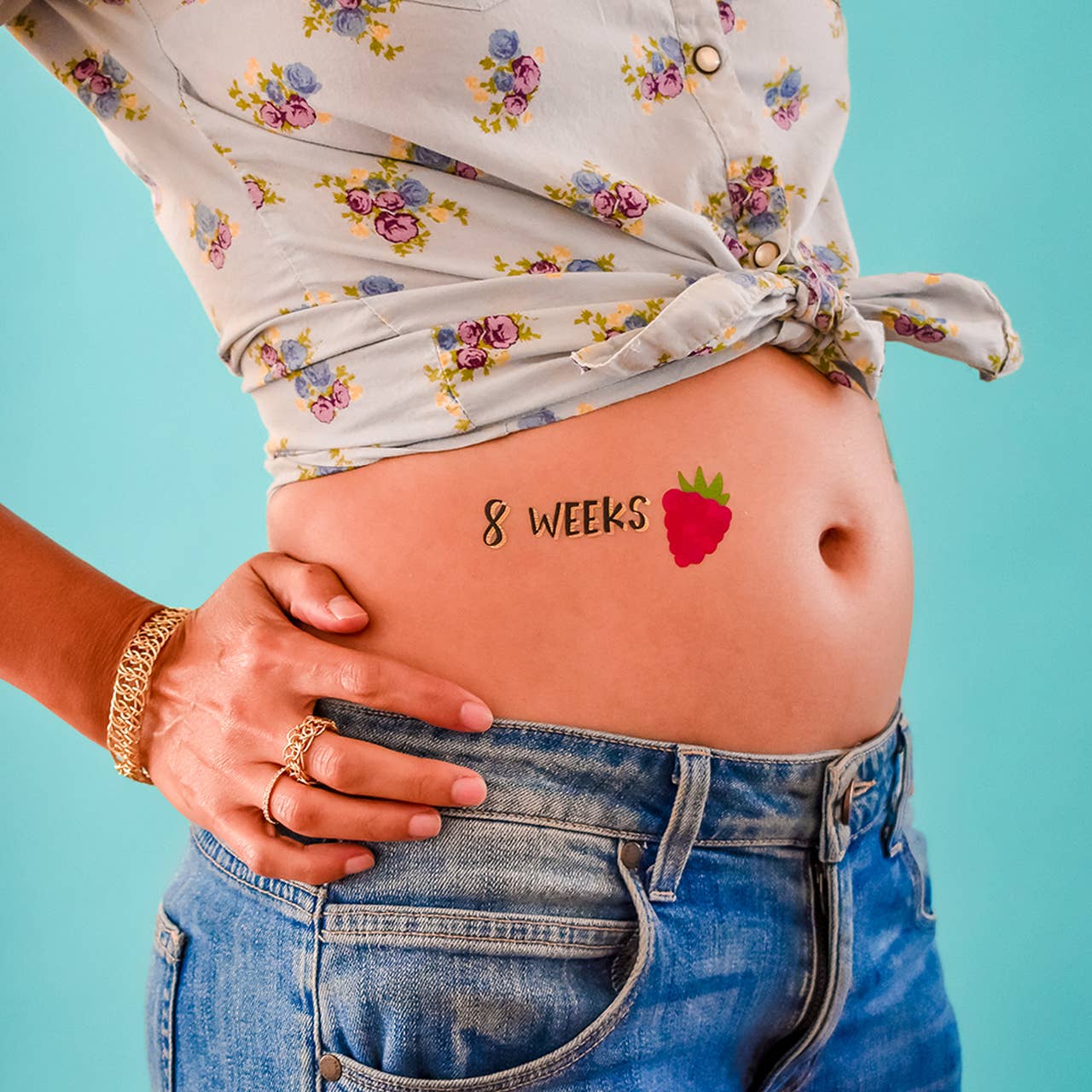 Mama Milestones Fruit Temporary Tattoo Pack