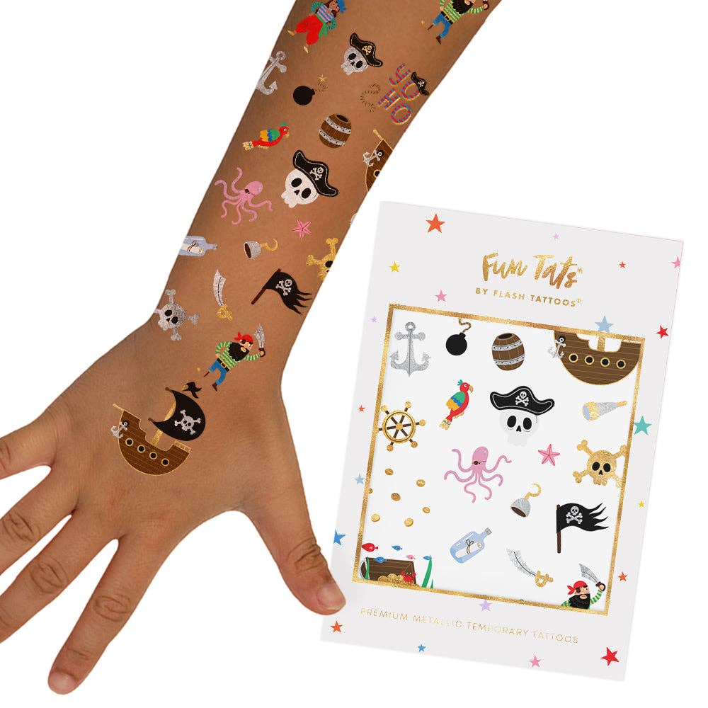 PIRATE TEMPORARY TATTOO KIDS PACK