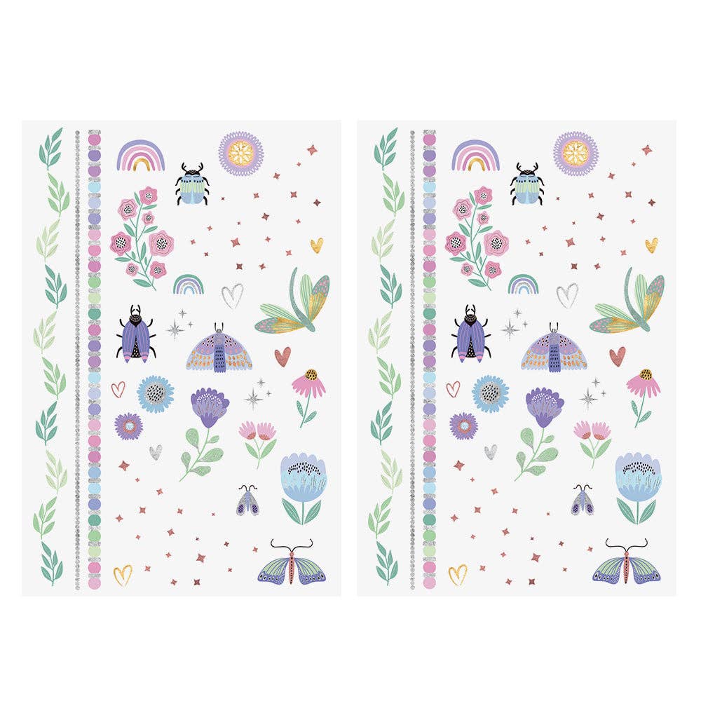 SECRET GARDEN TEMPORARY TATTOO KIDS PACK