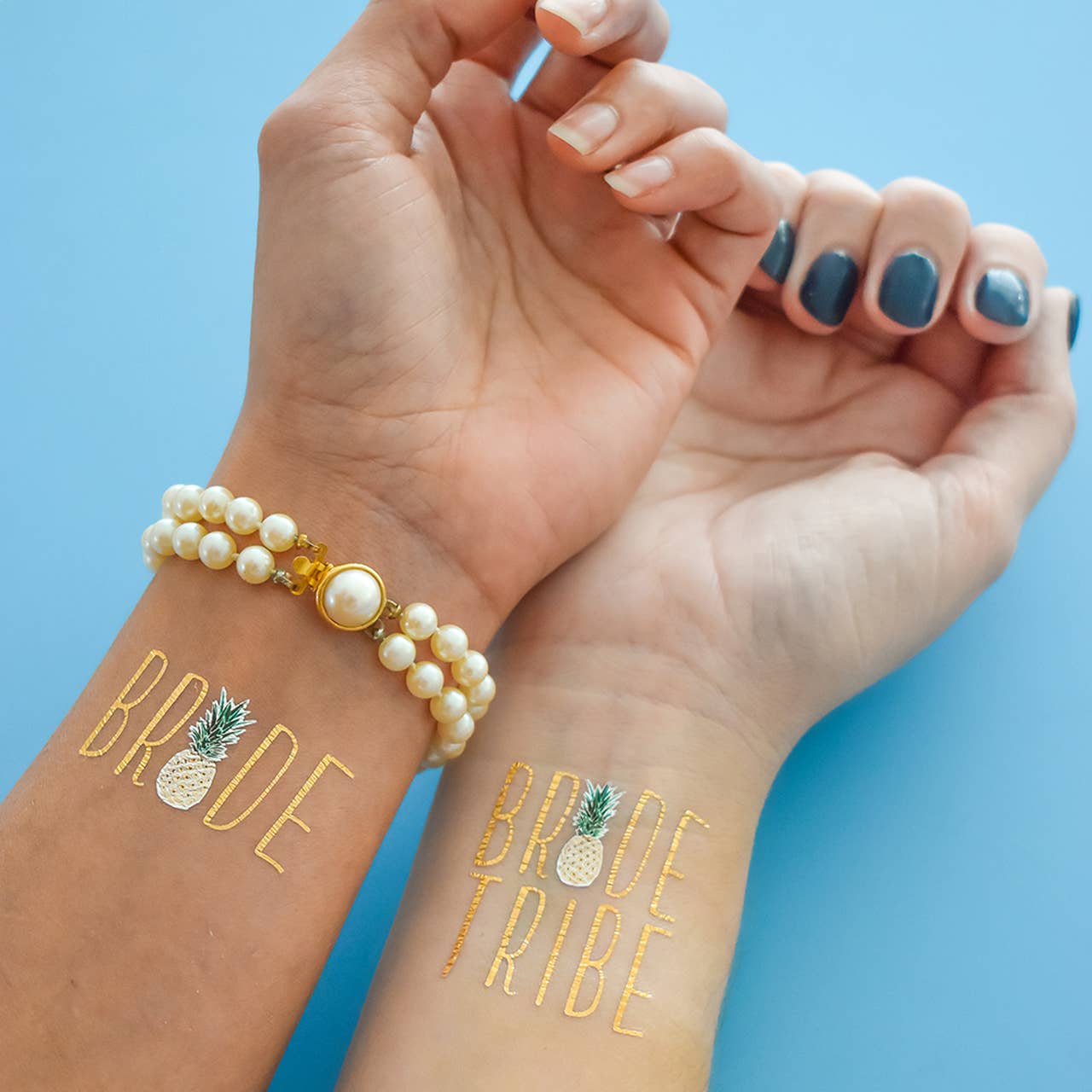 Bachelorette Bling Pineapple Variety Set - Temporary Tattoo