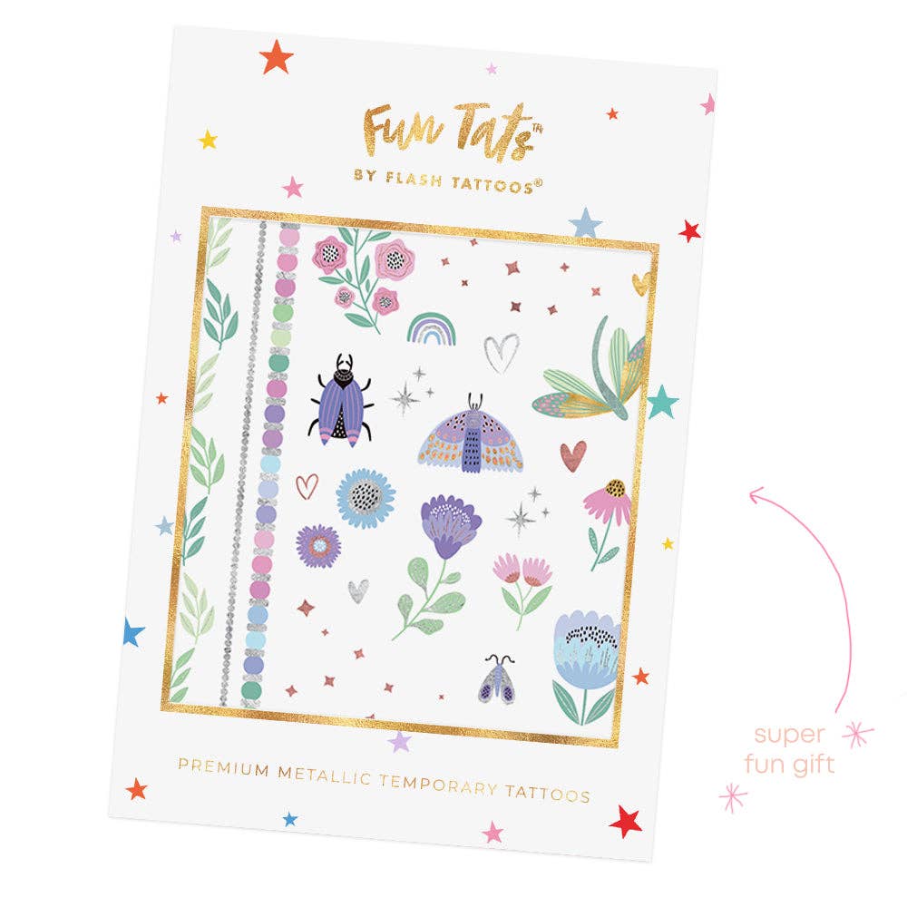 SECRET GARDEN TEMPORARY TATTOO KIDS PACK